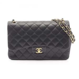 Chanel CHANEL Large Matelassé 30 Classic Double Flap Shoulder Bag Handbag Lam...